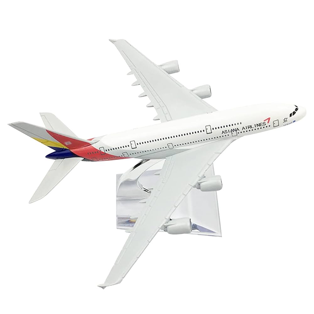 アシアナ航空 A380 モデルプレーン Amazon.co.jp: 16cmモデルプレーン アシアナ航空A380ミニチュア